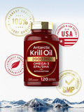 Carlyle Antarctic Krill Oil 2000 mg 120 Softgels Omega-3 EPA DHA with Astaxanthin Supplement Sourced from Red Krill Maximum Strength