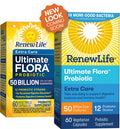 ReLife Extra Care Probiotic Ultimate Flora Extra Care Shelf Stable Probiotic Supplement Gluten Dairy Soy 50 Billion Cfu 60 Vegetarian Capsules 120 Count
