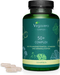 50 Plus Complex Vegavero | NO Additives | 120 Capsules | Natural Combination | with Black Garlic, Cinnamon & Ginkgo Biloba Extracts | Vegan | Added Vitamin B12, Vitamin D, Calcium & Magnesium