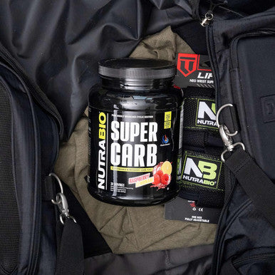 Nutrabio Super Carb - Complex Carbohydrate Supplement Powder - Cluster Dextrin and Electrolytes for Performance Enhancement & Muscle Recovery - Raspberry Lemonade 30 Servings