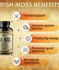 HERBALICIOUS Sea Moss Capsules - 1000 Mg Irish Sea Moss With Bladderwrack And Burdock Root For Immune Support, Thyroid Supplement, Healthy Skin, And Detox - 100 Irish Sea Moss Capsules