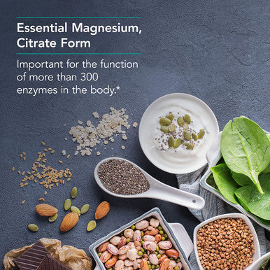 NutriCology Magnesium Citrate WellAbsorbed Bone and Stress Support 180 Vegetarian Capsules