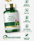 Carlyle Milk Thistle Supplement | 4375Mg | 200 Capsules | High Potency Extract | Vegetarian, Non-Gmo, Gluten Free