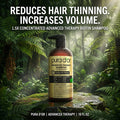 PURA D'OR Advanced Therapy Shampoo Reduces Hair Thinning & Increases Volume, No SLS, Biotin Shampoo Infused w/Argan Oil, Aloe Vera for All Hair Types, Men & Women, Invigorating Forest Scent 16 Fl Oz