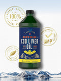 Carlyle Cod Liver Oil Liquid | 16 fl oz | Pack of 3 Bottles | Lemon Flavor | Norwegian | Non GMO Gluten