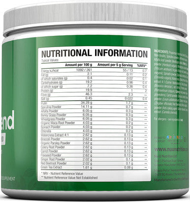 Super Greens Powder - 17 Superfoods Powder - 300g 60 Servings - Vitamin & Mineral Rich Formula - No Artificial Ingredients - Vegan & Vegetarian Friendly - Best Value - Made in The UK
