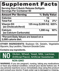 Absorbable Calcium 1200 mg with Vitamin D3 5000 IU | 120 Softgels | Calcium Carbonate Supplement | Non-GMO Gluten | Nature's Truth