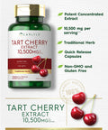 Carlyle Tart Cherry Capsules | 10,500Mg | 200 Pills | Max Potency | Non-Gmo, Gluten Free | Tart Cherry Juice Extract