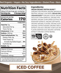 Orgain Grass Fed Hydrolyzed Collagen Peptides Protein Powder with Orgain Organic Plant Based Protein Powder Iced Coffee