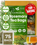 FreshDrinkUS, Premium 50 Mulberry Leaf Tea Bags, 100% Natural & Pure from Mulberry Leaves. Herbal Tea. Made with Natural Material Tea Bags. No Sugar, No Caffeine, No Gluten, Vegan.