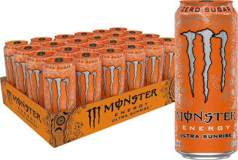 Monster Energy Zero Ultra, Sugar Free Energy Drink, 16 Ounce | Pack of 15