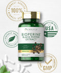 Carlyle Bioperine 10Mg | 120 Capsules | Non-Gmo & Gluten Free | Sourced From Black Pepper Extract | Supports Curcumin Powder Abso