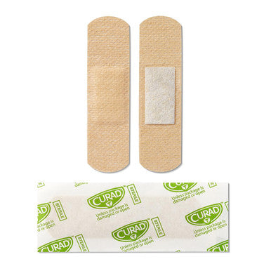 Curad Quickstop Flex-Fabric Bandages Quickstop Bleeding Control Technology 0.75" x 2.83" 30 Count (Pack of 3)