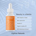 LilyAna Naturals Charcoal Face Scrub 3 Oz and Vitamin C Serum 1 Oz Bundle AntiAging Facial Exfoliator and Face Serum with Hyaluronic Acid and Vitamin E Anti Aging Serum for Women and Men
