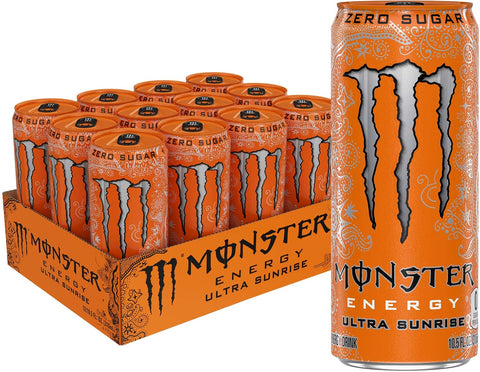 Monster Energy Zero Ultra, Sugar Free Energy Drink, 16 Ounce | Pack of 12