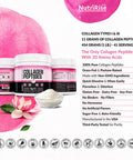Collagen InstaSorb Peptides - Superior Mixability & Enhanced Absorption: Nails + Hair Growth - Keto Protein Powder, Joint Supplement, Soothes Digestion - Gluten Free Grass-Fed Pasture Raised