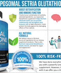 Nutrivein Liposomal Glutathione Setria 700mg - 60 Capsules - Pure Reduced Glutathione - Master Antioxidant for Optimal Cell Protection, Liver Cleanse, Brain and Immune Function