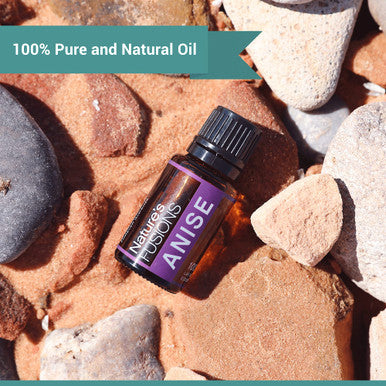 Natures Fusions Anise Essential Oil for Warming - High Potency 100% Pure 15ml