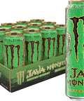 Monster Energy Java Monster Salted Caramel, Coffee + Energy Drink, 15 Fl Oz | Pack of 12