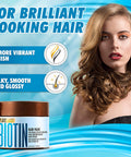 Biotin Hair Mask Hydrating Treatment for Dry and Damaged Hair Deep Conditioner Growth Treatment with Keratin Collagen and Moroccan Argan Oil Intense Moisture for Split Ends
