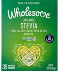 Wholesome Sweeteners Organic Stevia 75 Count Packets Zero Calorie Sweetener Blend Keto Friendly Non GMO Gluten & Vegan 1 Pack