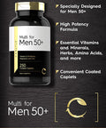 Carlyle Multivitamin for Men 50 Plus | 250 Caplets | with B Vitamins, Vitamin D, Magnesium & Zinc | Gluten Free Supplement