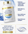 Carlyle Adult Eye Support | 300 Capsules | with Lutein and Zeaxanthin | Non-GMO and Gluten Supplement