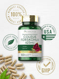 Carlyle Coleus Forskohlii Capsules | 625mg | 100 Count | Non-GMO & Gluten Standardized Extract | Forskolin Supplement