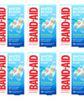 Band-Aid Brand Water Block Clear Waterproof Sterile Adhesive Bandages For First-Aid Wound Care Of Minor Cuts And Scrapes, Assorted Sizes, 30 Ct (Pack Of 6)