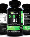 BE HERBAL Organic Chlorella 1800mg Best Source of Chlorophyll & Complete Superfood Vegan Friendly Natural Detox Supplement - 600mg per Capsule (180 Capsules - 2 Months Supply)