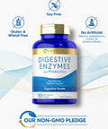 Carlyle Digestive Enzymes with Probiotics | 180 Capsules | Non-GMO, Gluten Free | Digestive Enzyme Supplement