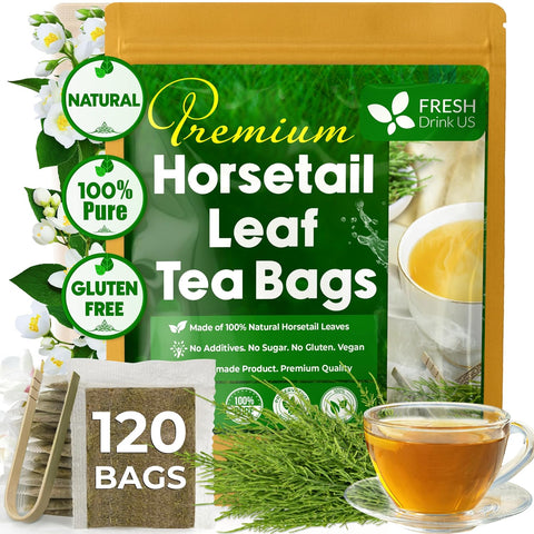 FreshDrinkUS, Premium 75 Mulberry Leaf Tea Bags, 100% Natural & Pure from Mulberry Leaves. Loose Leaf Herbal Tea. Made with Natural Material Tea Bags. No Sugar, No Caffeine, No Gluten, Vegan.