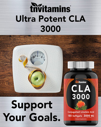 CLA 3000 Supplement (180 Softgels - 3000 mg) | Conjugated Linoleic Acid from Safflower Oil | CLA Pills for Women & Men | Support Your Diet & Weight Goals* | Omega-6 Fatty Acids | by TNVitamins