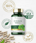 Carlyle Cissus Quadrangularis 1800mg | 200 Capsules | Traditional Herb Extract Supplement | Non-GMO and Gluten Formula