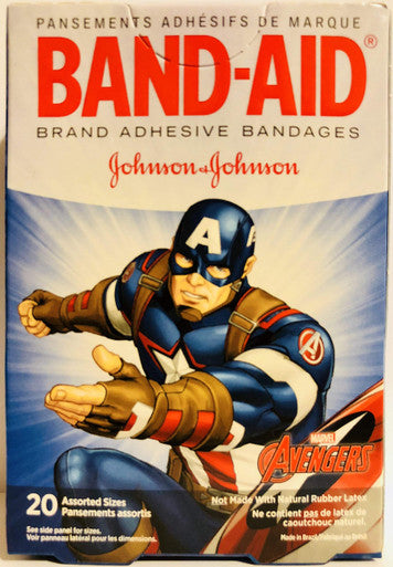 Band-Aid Brand Bandages Featuring Marvel Avengers, 20 Count