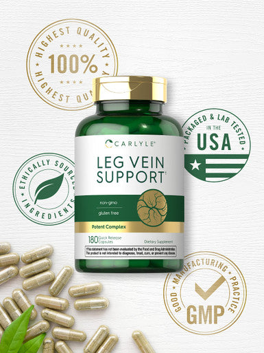 Carlyle Leg Vein Supplement | 180 Capsules | Supports Healthy Vein Function | Non-Gmo, Gluten Free