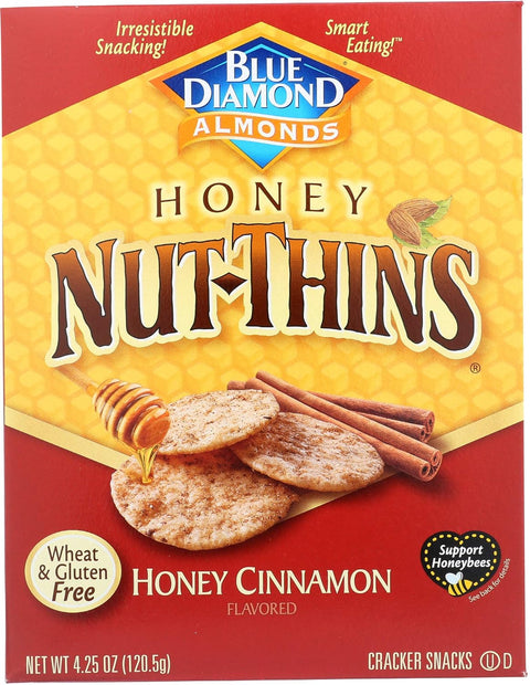 Blue Diamond Almonds Nut-Thins Hint of Sea Salt, 4.25 oz, Pack of 6