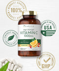 Carlyle Vitamin C 1000mg | 500 Vegetarian Caplets | Ascorbic Acid with Wild Rose Hips | High Strength Formula | Non-GMO and Gluten Free Supplement