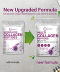 Multi Collagen Protein Powder, 2 Pounds - Type I,II,III,V,X with Biotin 10000mcg, Hyaluronic , Vitamin C - Unflavored Collagen Peptides Powder- Keto & Paleo Friendly, Easy Dissolve, Non-GMO