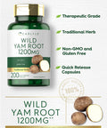 Carlyle Wild Yam Root Capsules | 200 Count | Non-Gmo, Gluten Free | Traditional Herb Extract