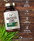 Grass Fed Lung Capsules 300 mg | 250 Pills | with Grass Fed Liver | Non-GMO, Gluten Free Supplement | by Herbage Farmstead