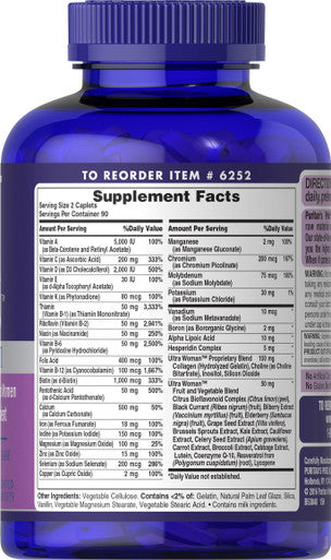 Puritans Pride Ultra Women Daily Multi Timed Release, 180 Count