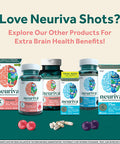Neuriva Brain Energy Shots Nootropic Brain Supplement for Focus Concentration with Neurofactor Vitamin B12 150mg Caffeine for an Energy Boost 12 Count Tropical Flavor