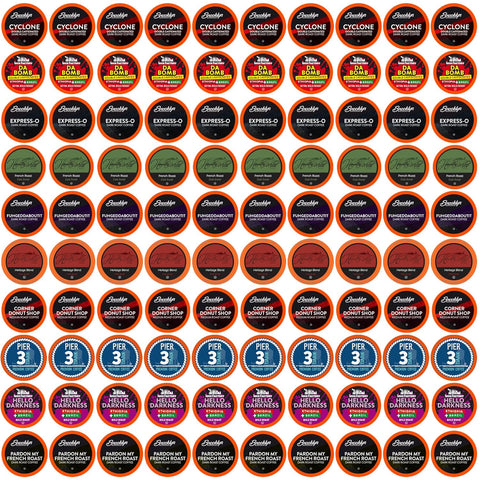Two Rivers Coffee Flavored Coffee Pods Compatible with Keurig K Cup Brewers, Assorted Variety Pack Flavored Coffee, 40 Count