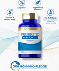 Carlyle Probiotics 100 Billion CFU | 90 Capsules | with Prebiotics for Women & Men | Vegetarian, Non-GMO & Gluten Free Supplement