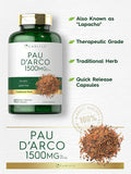 Carlyle PAU D'Arco Capsules | 1500mg | 180 Count | Non-GMO Gluten | Herbal Supplement