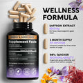 NUTRAHARMONY Gaba With L-Theanine & Natural Saffron Capsules
