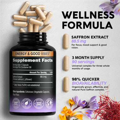 NUTRAHARMONY Saffron Capsules & Biotin Collagen Capsules