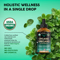 NUTRAHARMONY Usda Organic Oil Of Oregano - Liquid Drops With Vitamin E - Made In Usa - Supplement For Immune Support, Digestion Health & Antioxidant - Non-Gmo, Natural, Vegan - As Pills, Capsules, Softgels 1 Fl Oz