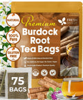 FreshDrinkUS, Premium 120 Mulberry Leaf Tea Bags, 100% Natural & Pure from Mulberry Leaves. Loose Leaf Herbal Tea. Made with Natural Material Tea Bags. No Sugar, No Caffeine, No Gluten, Vegan.